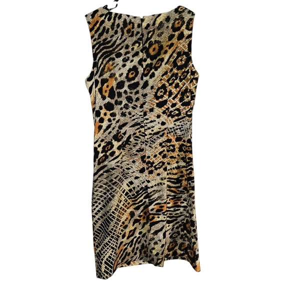 Cocktail Dress animal print Leopard Cheetah Women's By connected apparel Size 6 - Picture 2 of 3